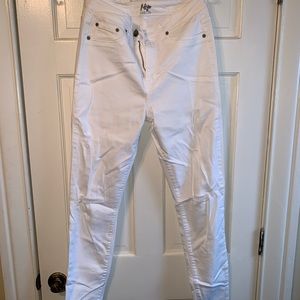 Aero white high waist ripped skinny jeggings